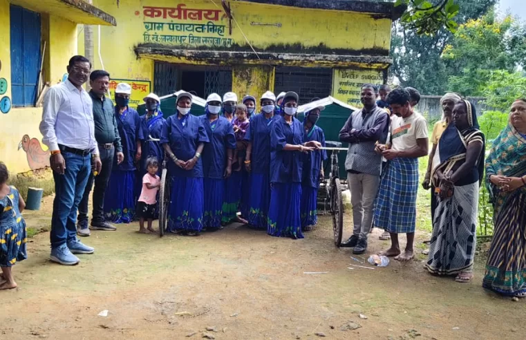 ग्राम पंचायत निम्हा में महिला समूह ने थामी स्वच्छता की कमान