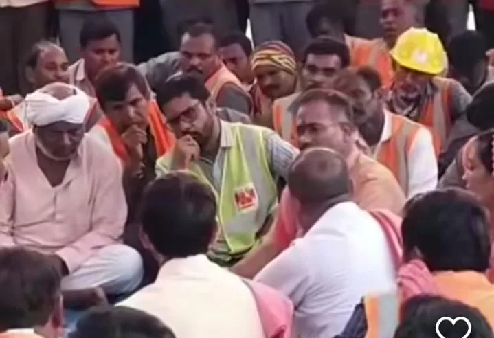 अल्ट्राटेक बैकुंठ मे श्रमिकों का आंदोलन 8 वे दिन मंत्री टंकराम वर्मा व JCP के अध्यक्ष अमित बघेल की दहाड़ के साथ एट्री