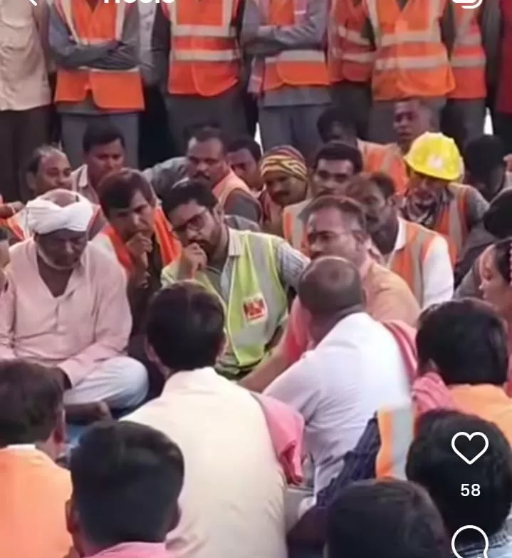 अल्ट्राटेक बैकुंठ मे श्रमिकों का आंदोलन 8 वे दिन मंत्री टंकराम वर्मा व JCP के अध्यक्ष अमित बघेल की दहाड़ के साथ एट्री