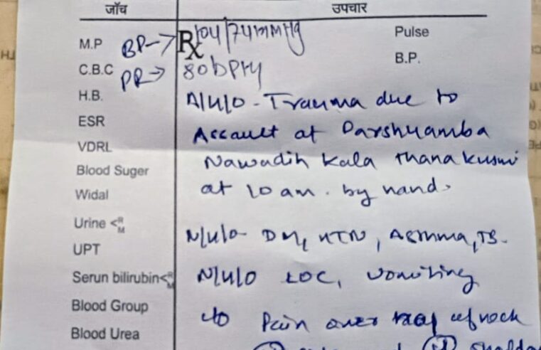 बलरामपुर खबर चलाने से नाराज दबंगों ने पत्रकार को रास्ते में घेरा, गाली-गलौज कर दी फर्जी केस में फसाने व जान से मारने की धमकी